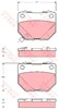 Колодки на гальмо задній дисковий GDB3308 TRW