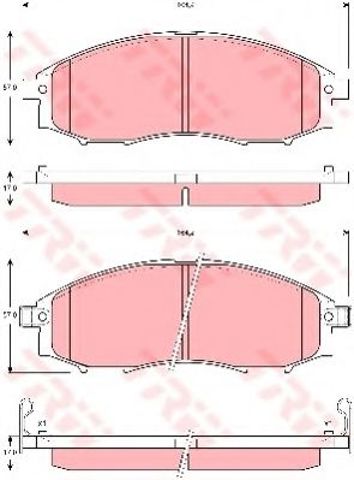 Колодки передні GDB3340 TRW