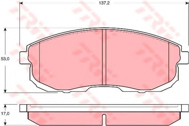 Передні гальмівні колодки Nissan Teana