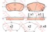 Колодки гальмівні передні, дискові GDB3598 TRW
