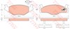 Колодки гальмівні передні, дискові GDB454 TRW