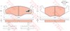 Колодки гальмівні передні, дискові GDB459 TRW