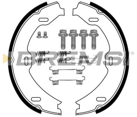 Гальмівні колодки гальма стоянки GF03111 BREMSI