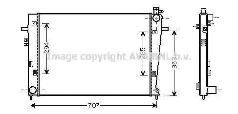 Радіатор HY2204 AVA
