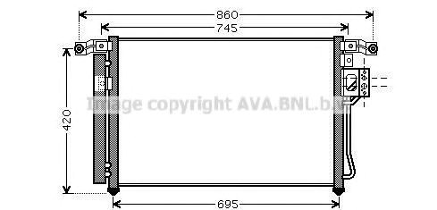Конденсатор системи охолодження системи HY5176D AVA