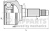 ШРУС зовнішній передній J2821157 NIPPARTS