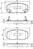 Колодки гальмівні передні, дискові Кіа Піканто