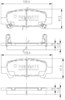 Задні гальмівні колодки Субару Імпреза 2