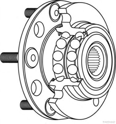 Ступица колеса с подшипником задняя honda (пр-во jakoparts) J4714055
