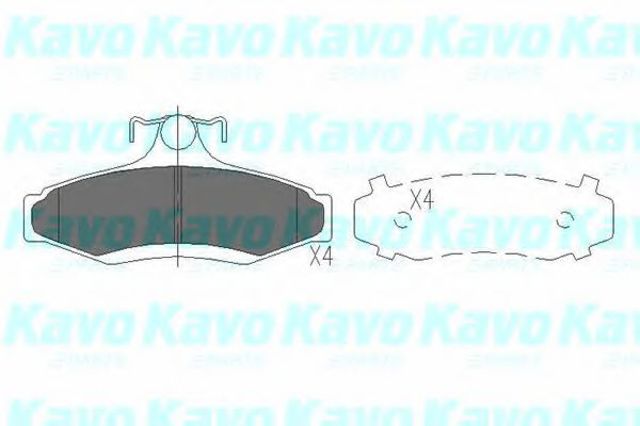 Kavo parts daewoo гальмівні колодки задн.nubira, leganza KBP1006