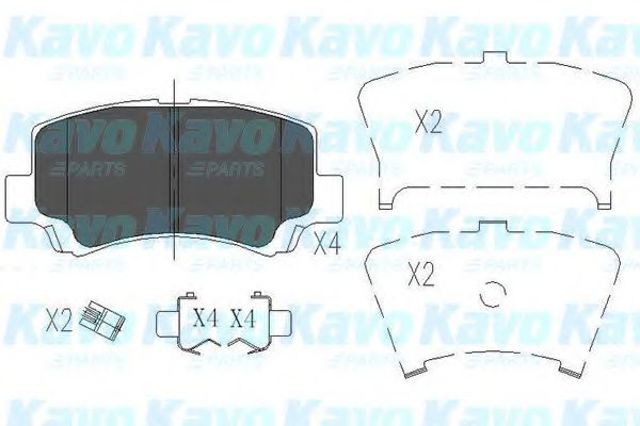 Kavo parts suzuki гальмівні колодки передн. wagon 98- KBP8509