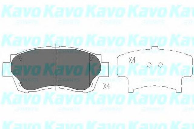 Kavo parts toyota гальмівні колодки передн. camry 91-, lexus gs, ls KBP9042
