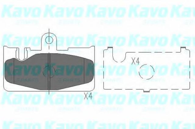 Kavo parts toyota гальмівні колодки задн.lexus ls (fe) 430 00- KBP9073