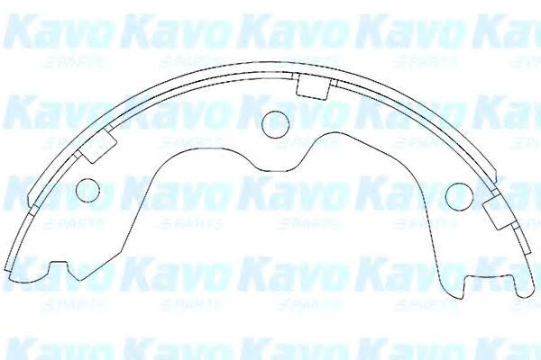Гальмівні колодки стоянкового гальма KBS7408 KAVO PARTS