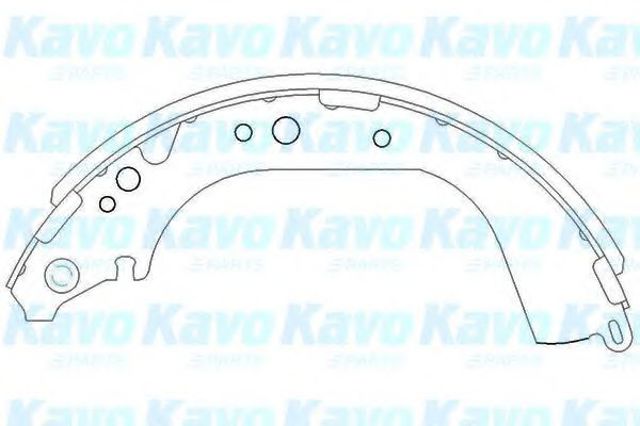 Гальма робочі задні ножні і гальмівні барабани KBS9901 KAVO PARTS