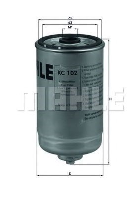 Фільтр паливний дизельний KC102