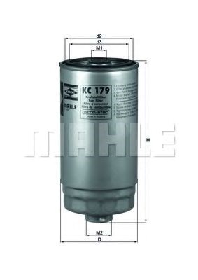 Elg5274 фільтр палива ( аналогwf8327/) KC179
