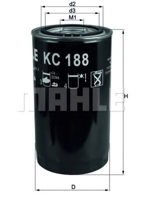 Фільтр паливний KC188