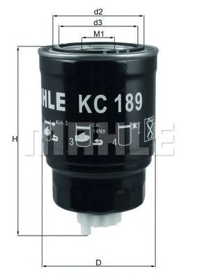 Оригінал нове фільтр паливний KC189