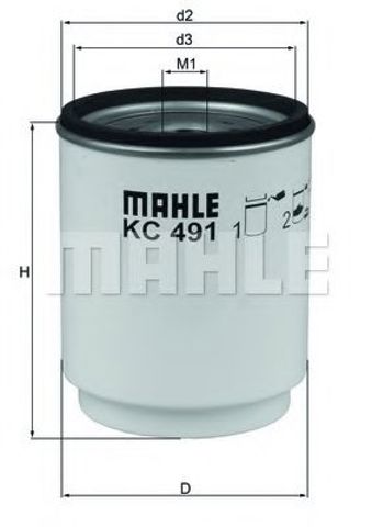 Фільтр палива KC491D MAHLE