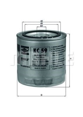 Wk9203 mann-filter фільтр паливний KC59
