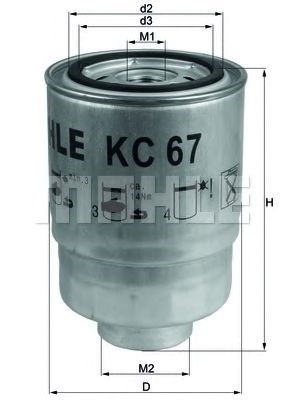 Фільтр палив. nissan (вир-во knecht-mahle) KC67