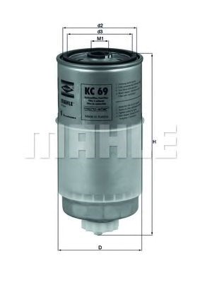 Bosch n4184 h=145mm фільтр паливний диз, audi 1,6-2,4 vw 1,9tdi volvo 2,5tdi KC69