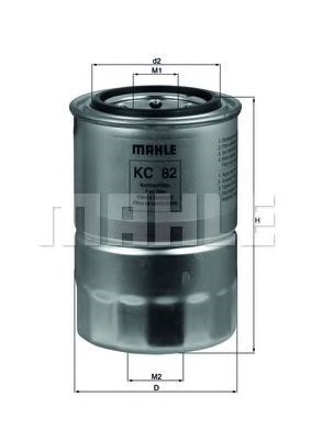 Фільтр паливний mahle mitsubishi KC82D