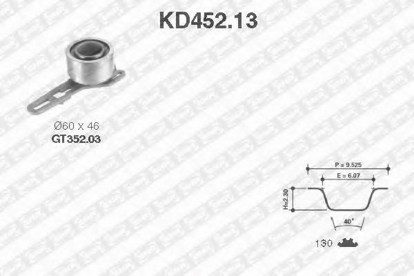 Роликовий модуль натягувача ременя (ролик, ремінь) KD45213