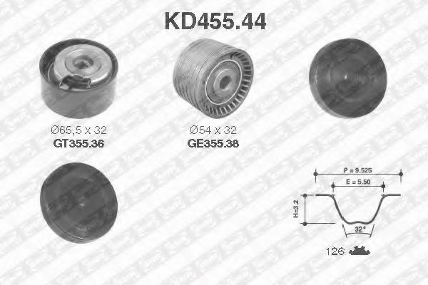 Ремкомплект ГРМ KD45544 SNR