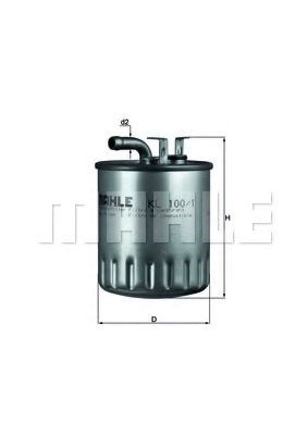 Eff080 comline - фільтр палива ( аналогwf8239/kl100/1 ) KL1001