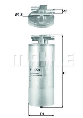Фільтр паливний, можливий самовивіз KL659