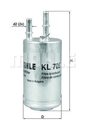 Фільтр паливний vcc 40 13- KL705