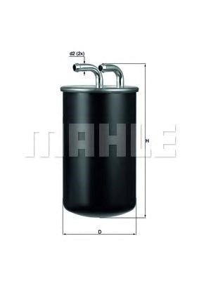 Elg5420 фільтр палива ( аналогwf8435/kl737) KL737
