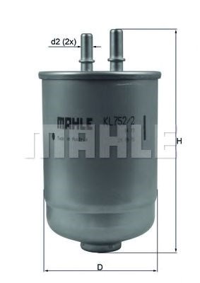 Фільтр палива KL7522D MAHLE