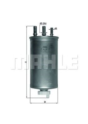 Фільтр паливний duster/logan1.5dci 06- KL781