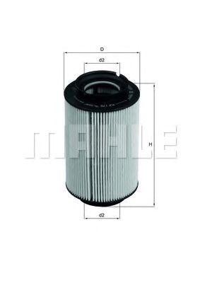 Фільтр паливний vag 1.9, 2.0 tdi 04- (вир-во knecht-mahle) KX178D