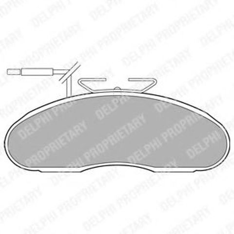 Колодки передні LP1105 DELPHI