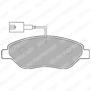 Передні гальмівні колодки LP1720 DELPHI