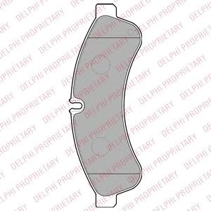 Колодки гальмові задні, дискові LP2063 DELPHI
