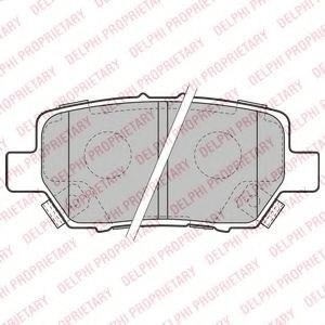 Задні колодки LP2160 DELPHI