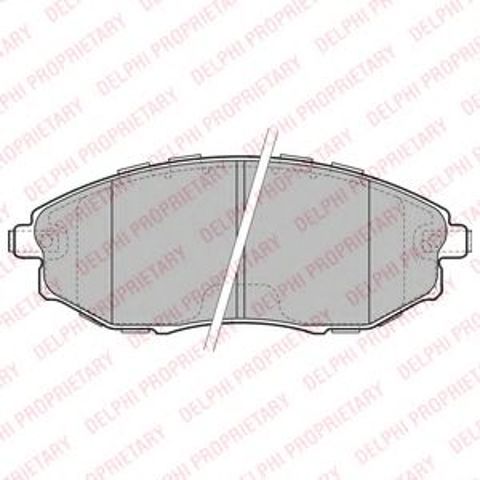 Передні гальмівні колодки LP2183 DELPHI