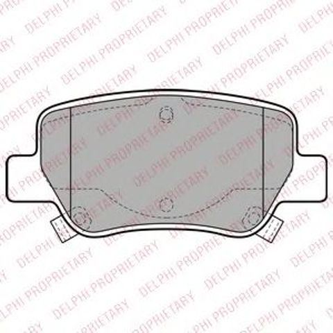 Задні колодки LP2206 DELPHI