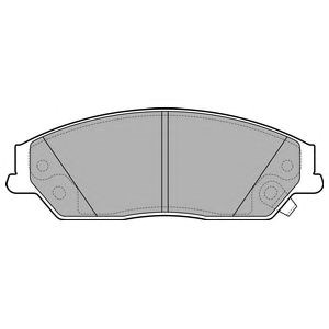 Гальмівні колодки дискові toyota camry viii (xv50) f 11-18 LP2714