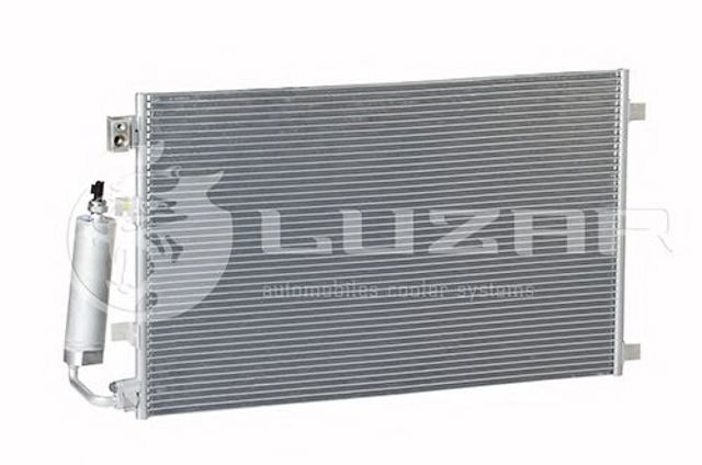 Радиатор кондиционера qashqai 2.0 (06-) акпп,мкпп с ресивером (lrac 1420) luzar LRAC1420