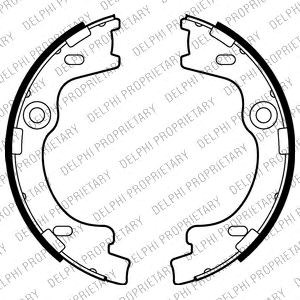 Гальмівні колодки стоянкового гальма LS2012 DELPHI