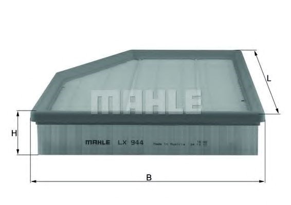 Фільтр повітряний bmw (вир-во knecht-mahle) LX944