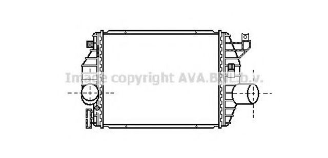 Радіатор интеркуллера MS4223 AVA