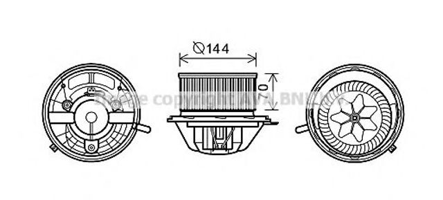 Моторчик пічки MS8607 AVA