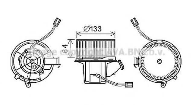 Моторчик пічки MS8628 AVA
